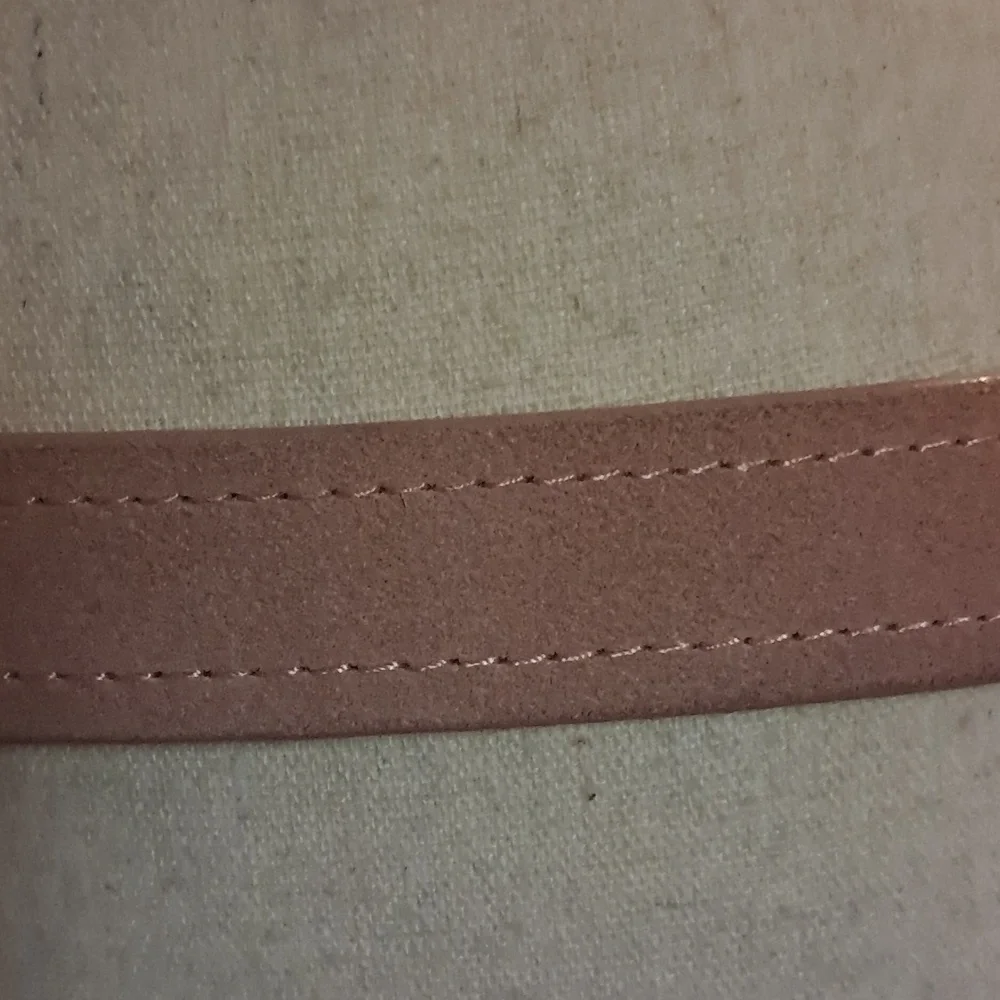 Blush Pink Suede Leather Belt Size Large Barbiecore Feminine Neutral Preowned